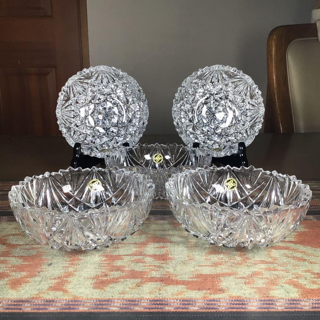 『スタうー特価』　HOYA CRYSTAL レッドクリスタル　小鉢　5枚