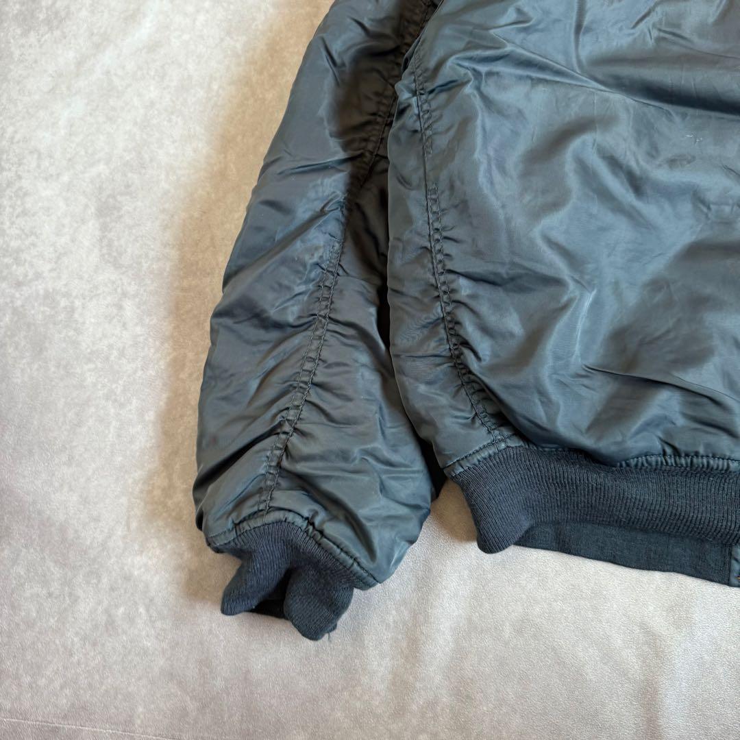 90s アルファ フライトジャケット ネイビー リバーシブル XL