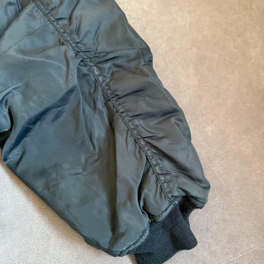 90s アルファ フライトジャケット ネイビー リバーシブル XL