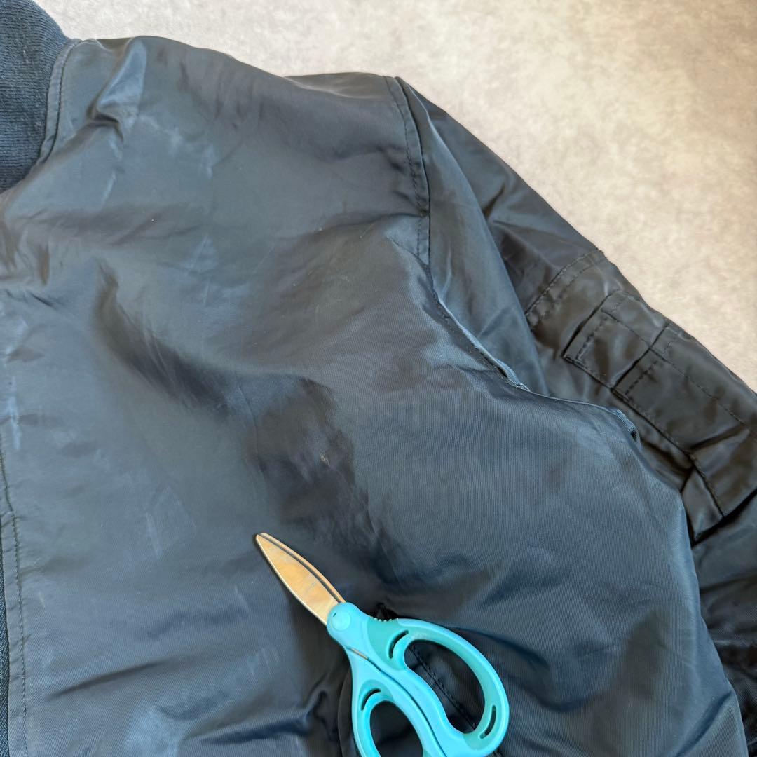 90s アルファ フライトジャケット ネイビー リバーシブル XL