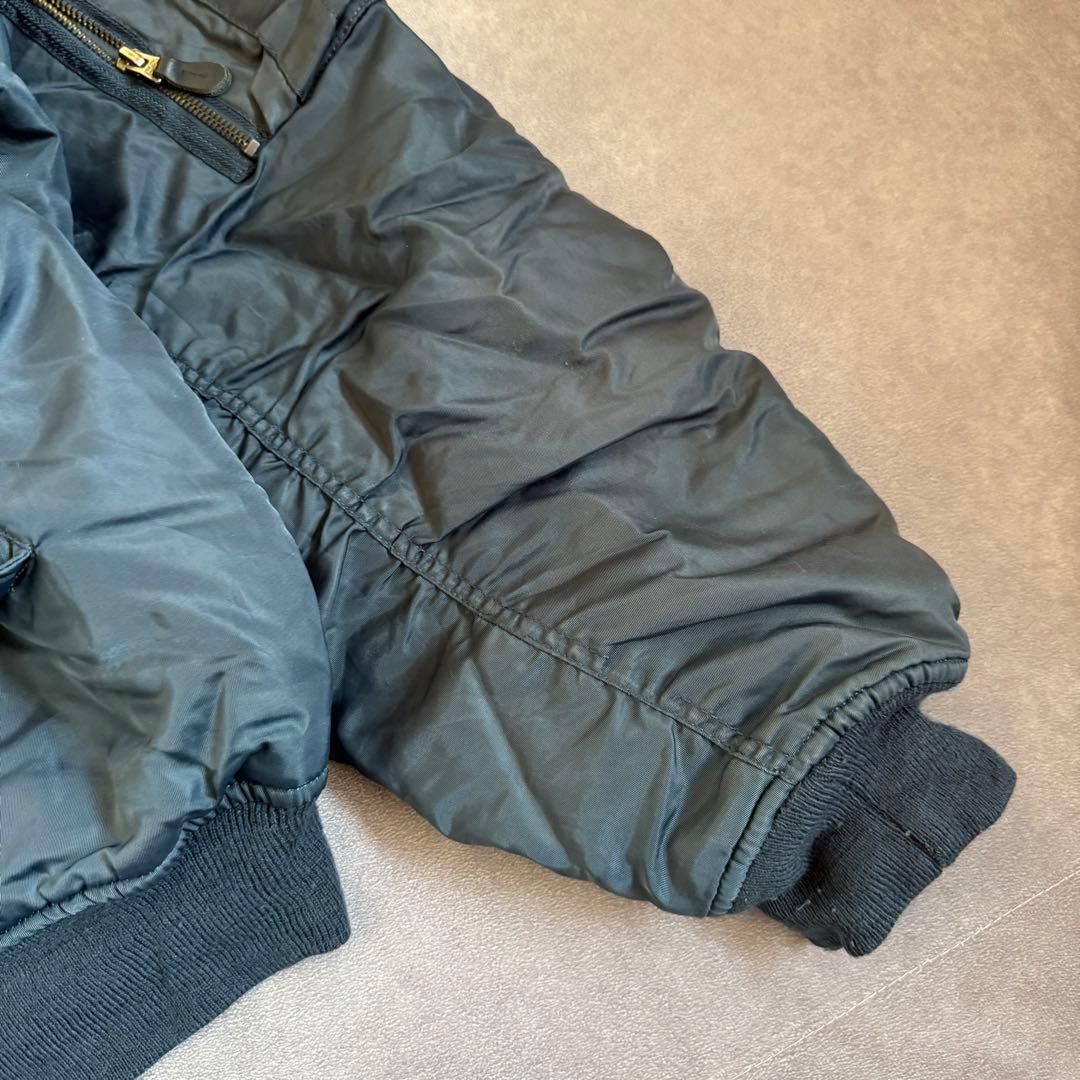 90s アルファ フライトジャケット ネイビー リバーシブル XL