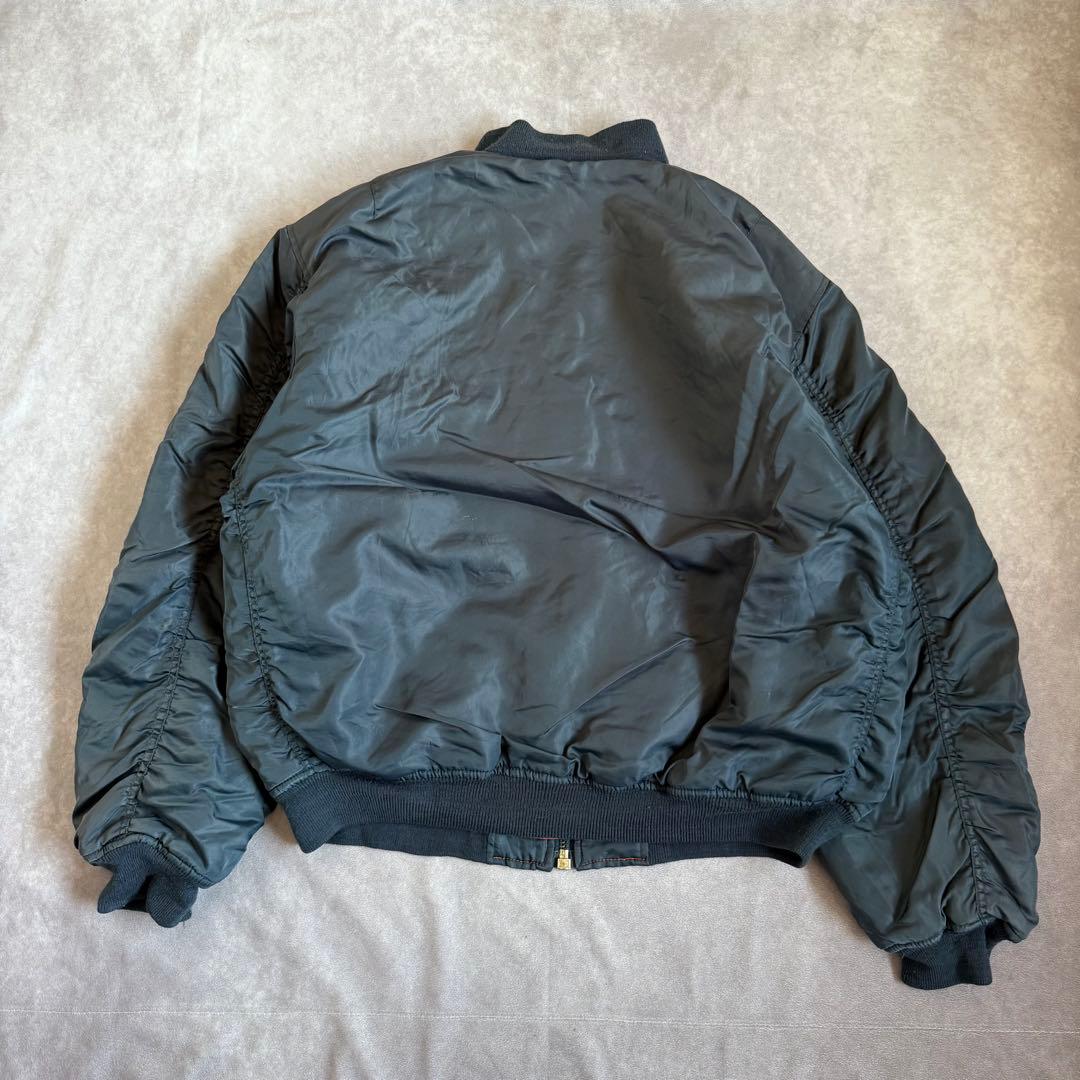 90s アルファ フライトジャケット ネイビー リバーシブル XL