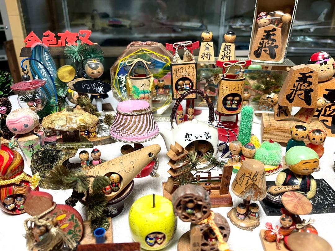 昭和の懐かしいものセット C　お土産こけし　豆こけし　まとめて　大量