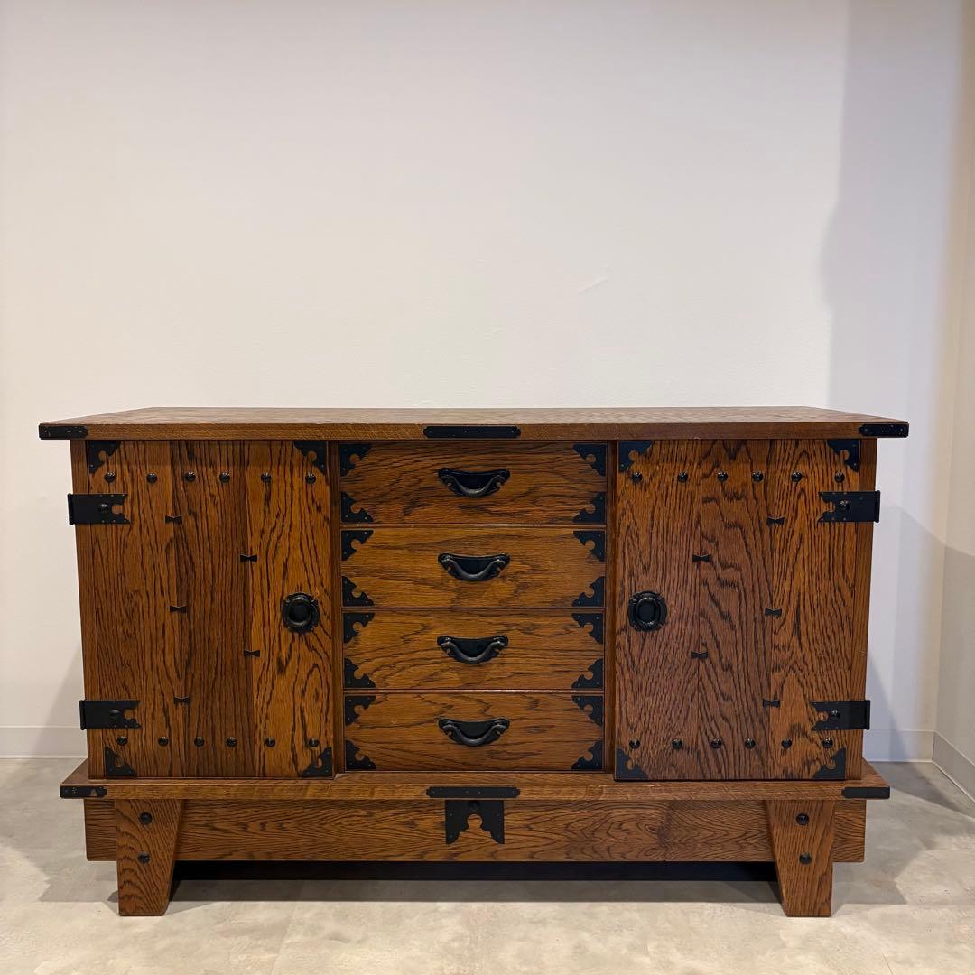 民芸家具　サイドボード　和箪笥　和棚　木製チェスト