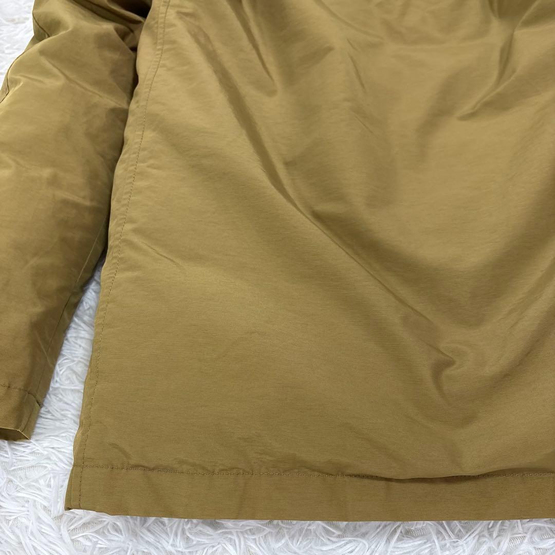 ダントン　ダウンジャケット　青ロゴ　フード　ラクーンファー付き　36