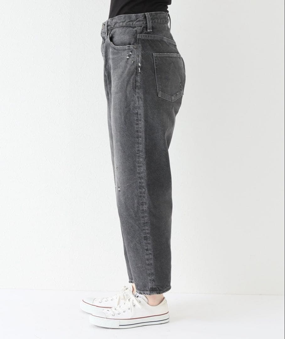 ジャーナルスタンダードラックス　リュウカBKデニムルーズテーパー8分丈4PK