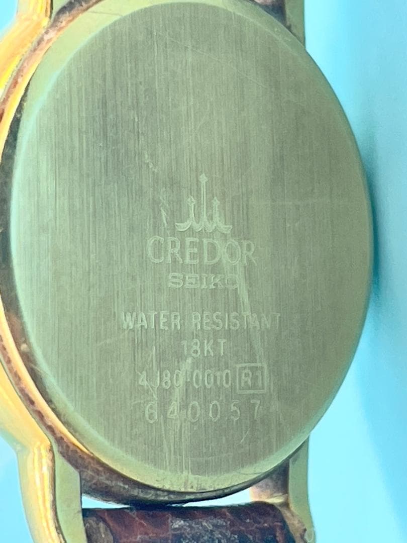 SEIKO CREDOR レディース 純金 18KT 腕時計 クォーツ