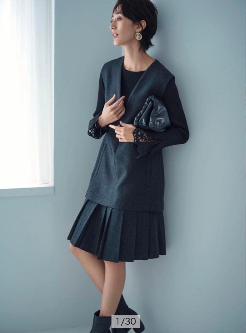 Arpege story アルページュストーリー プリーツジャンスカ