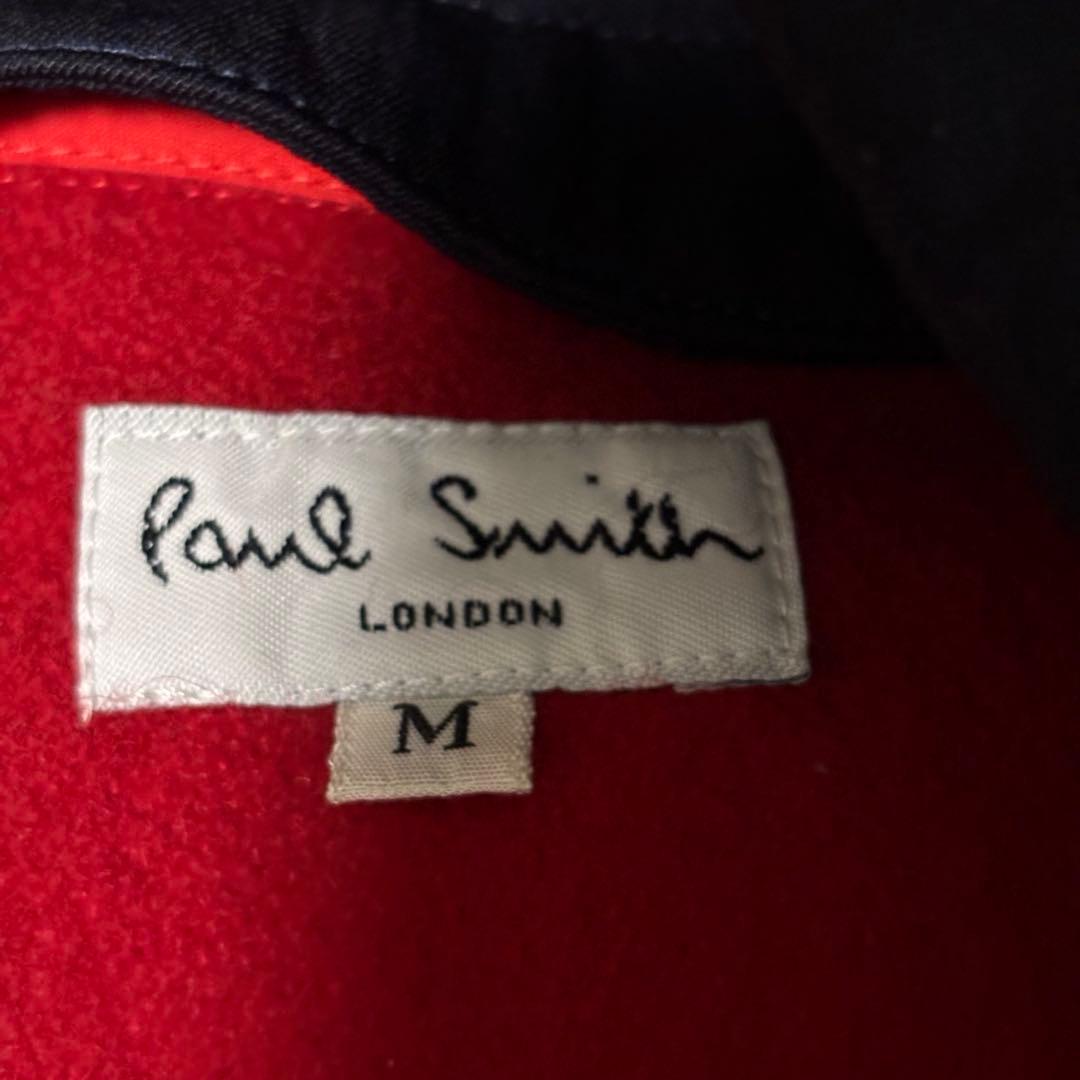 【あしゅ】ポールスミスロンドン　ウールトレンチコートネイビーライナー付