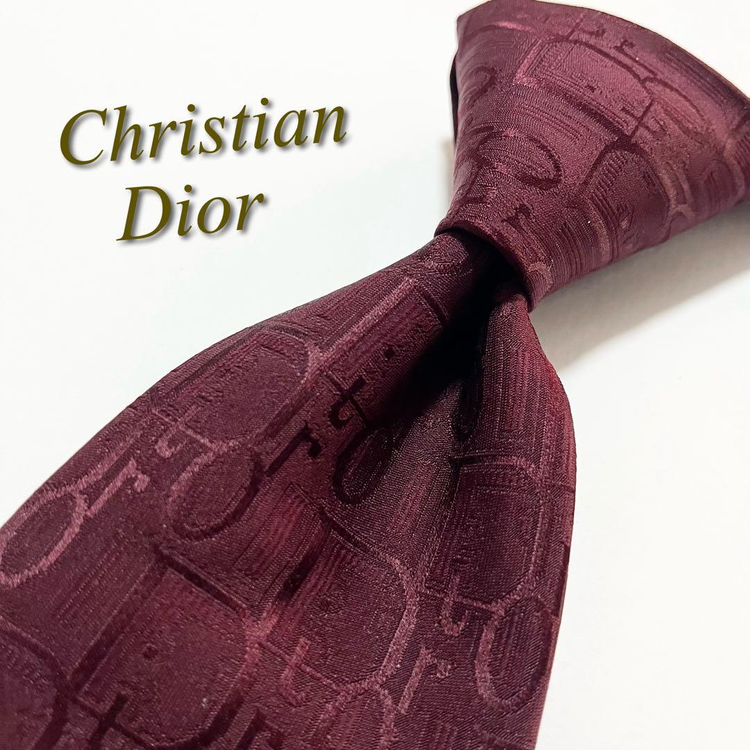 【極美品】クリスチャンディオール ネクタイ トロッター柄 シルク100%