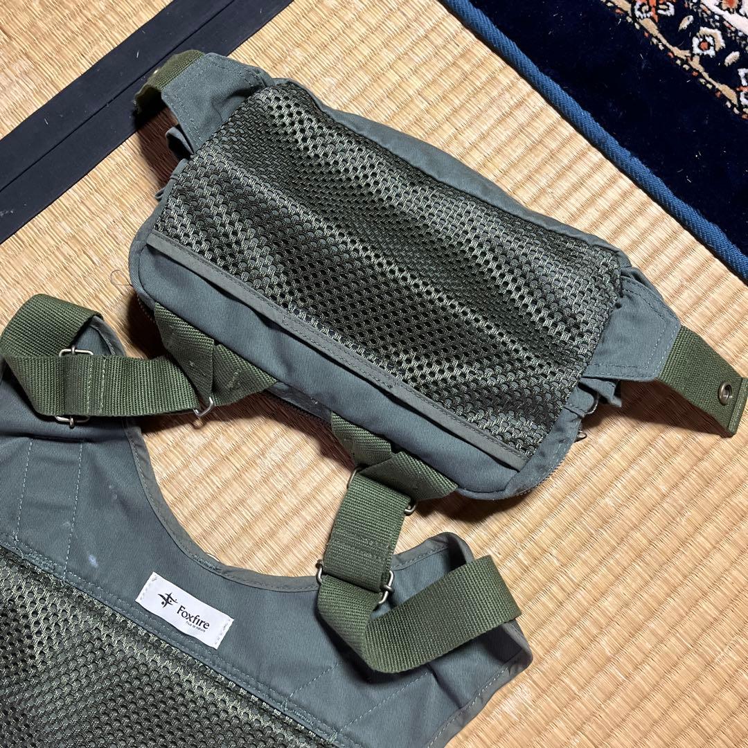 foxfire フォックスファイヤー チェストストラップベスト オリーブ