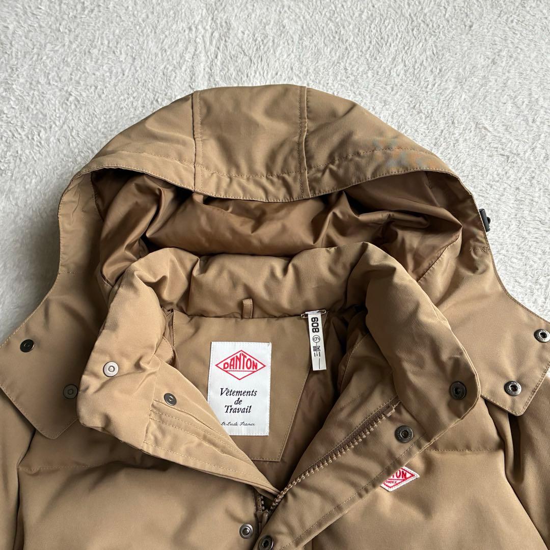 美品 ダントン ドアーズ別注 ダウンジャケット 36 フード付き レディース