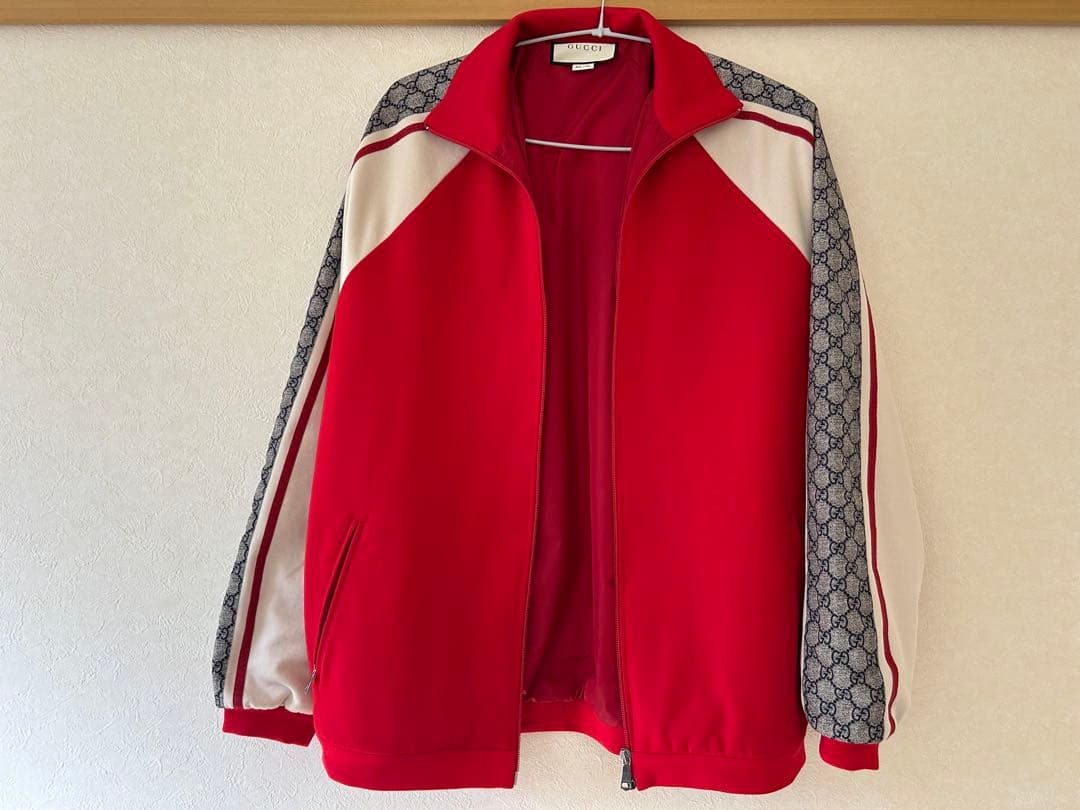 GUCCI GGスリーブ トラックジャケット xs