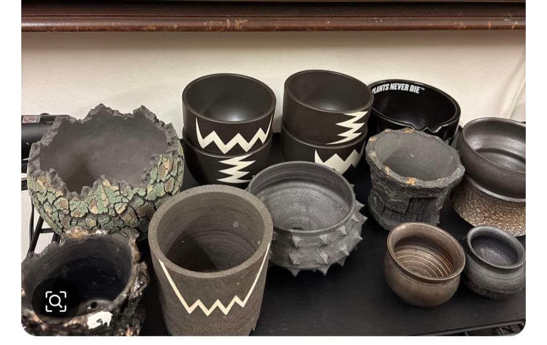 BLACK　植木鉢セット