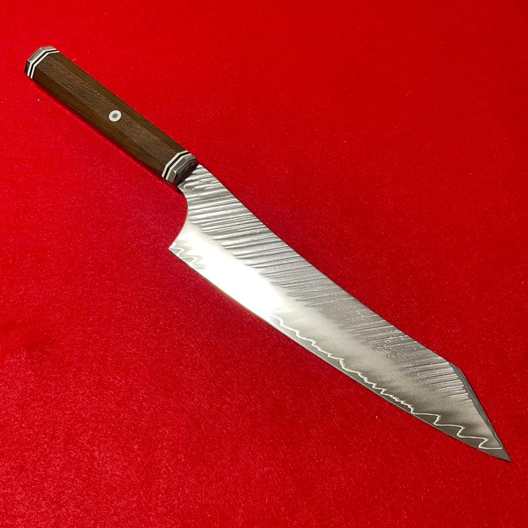 鬼反り切付型 VG10 ダマスカス 牛刀 万能 包丁 230mm