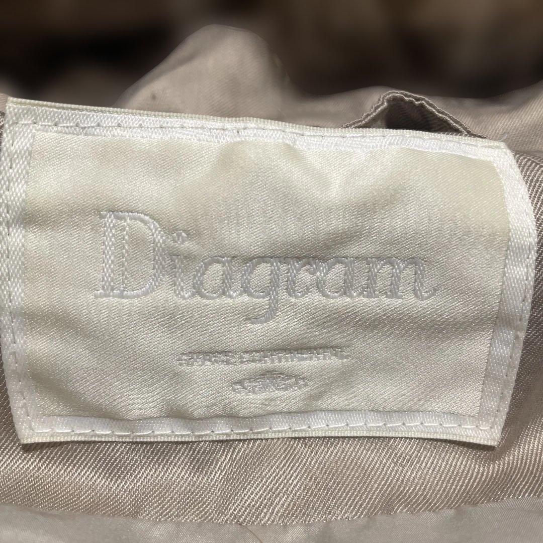 Diagram/フード付きリアルファーダウンベスト