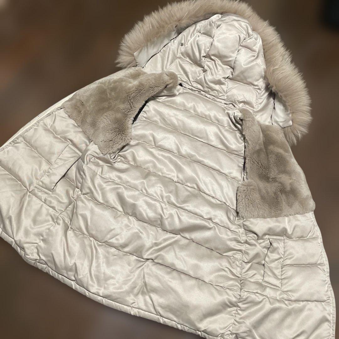 Diagram/フード付きリアルファーダウンベスト