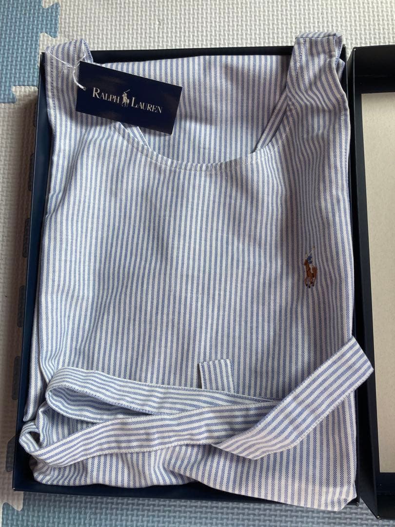 [新品タグ付き] ラルフローレン　ストライプ　エプロン　箱なし