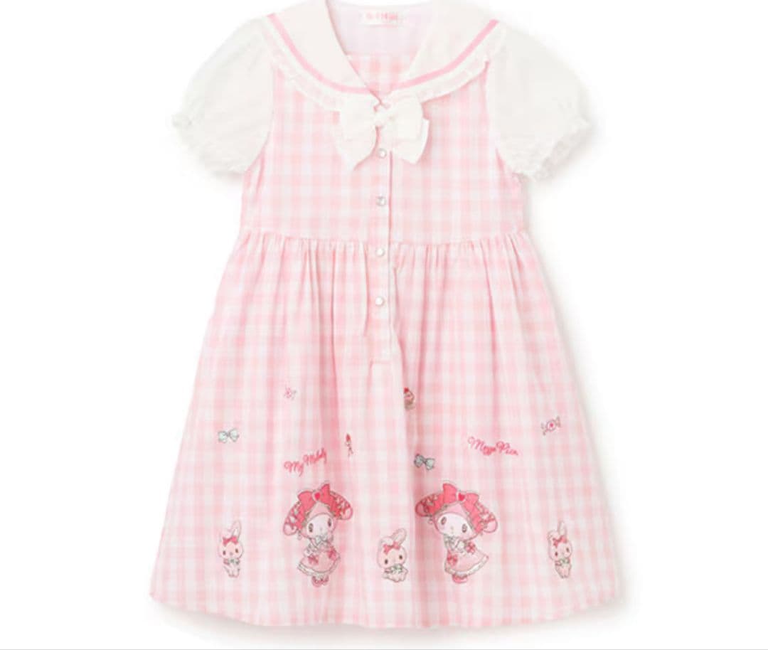 メゾピアノ　マイメロセーラーワンピース　130-140