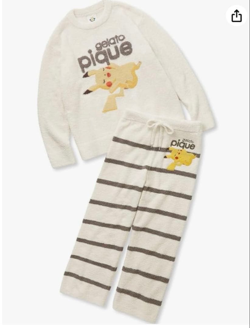 gelato pique ベビモコプルオーバー＆ロングパンツ　ポケモン