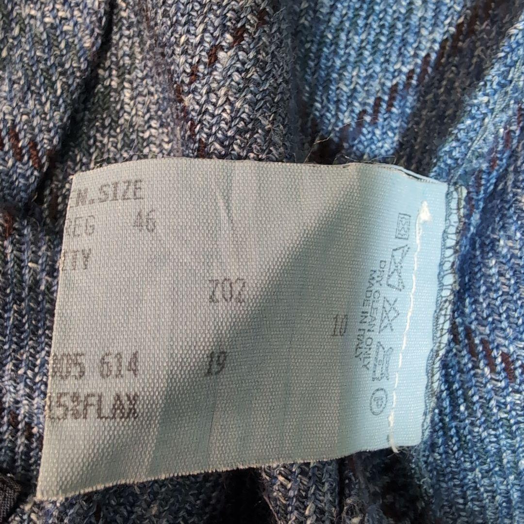 LARDINI×ロロピアーナ高級生地 チェック柄ウールシルクリネン混ベスト 36