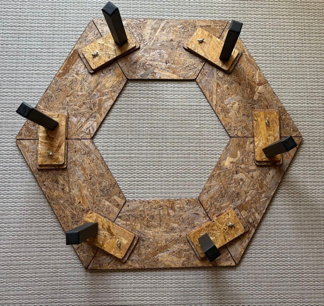 ちゃんひー ヘキサテーブル50 センターテーブル付き　FHC60w