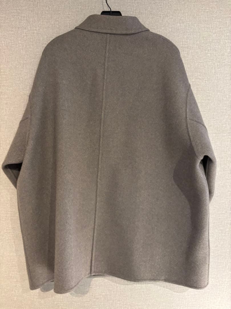 H カバーオール　M グレージュ　ウールカシミヤ