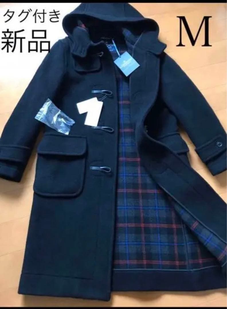 LONDON TRADITION ブラック ダッフルコート M