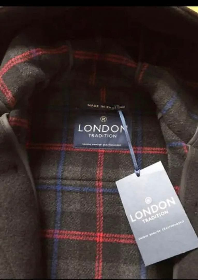 LONDON TRADITION ブラック ダッフルコート M