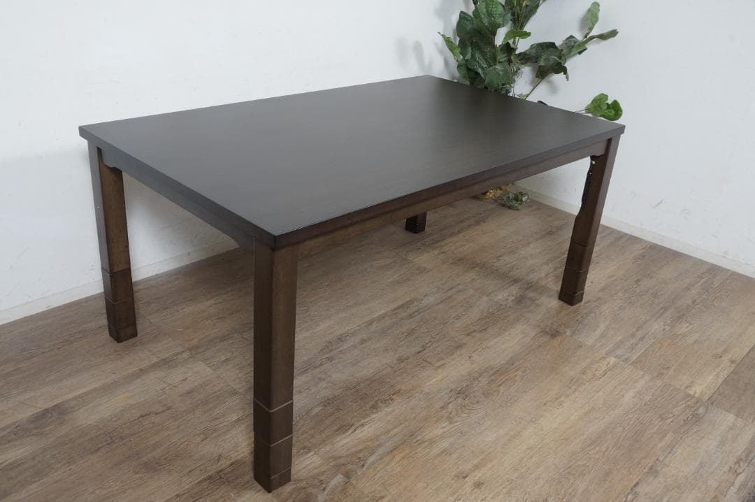 あんち　ダイニングコタツ135×80　高級こたつ椅子2脚　3点セット