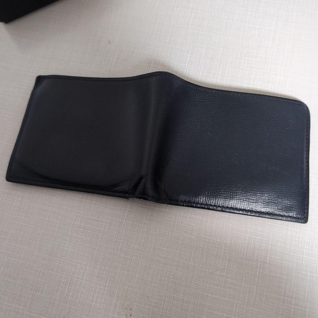 Valextra 黒 二つ折り財布