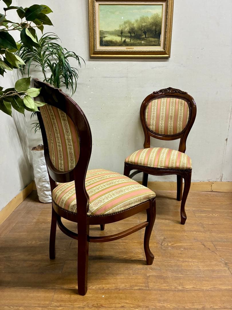 管465☆イタリア製☆アンティーク☆ヴェローナクラシック☆ダイニングチェア☆2脚