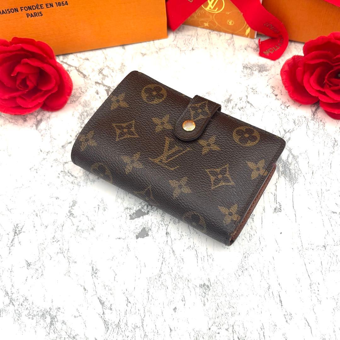 【新型モデル】 ルイヴィトン モノグラム ヴィエノワ がま口 折り財布