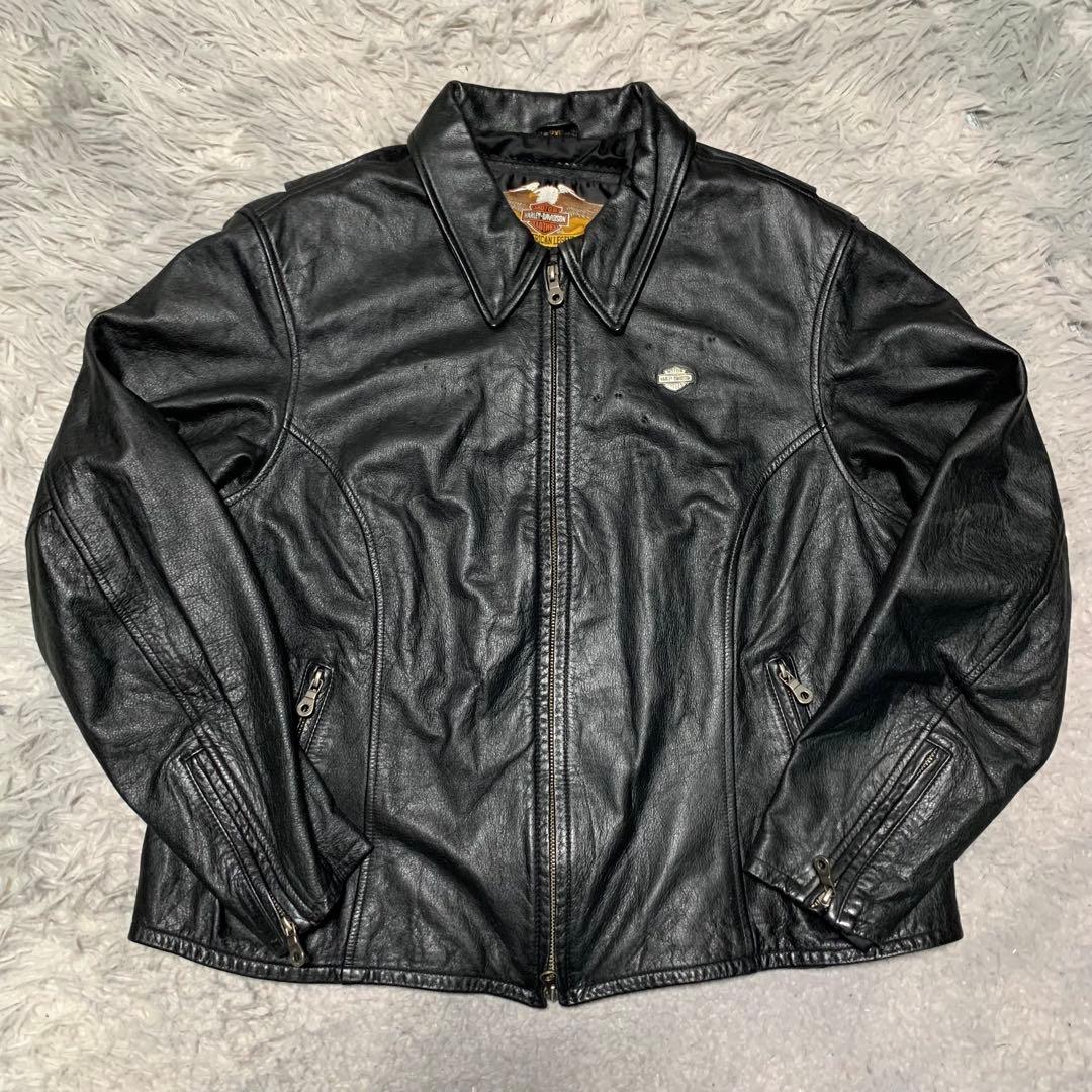 美品 希少 2XL ハーレーダビッドソン　レザージャケット