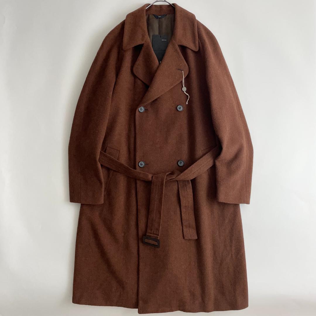 未使用 HEVO (r) 54 イタリア製 ダブルブレストコート ウール