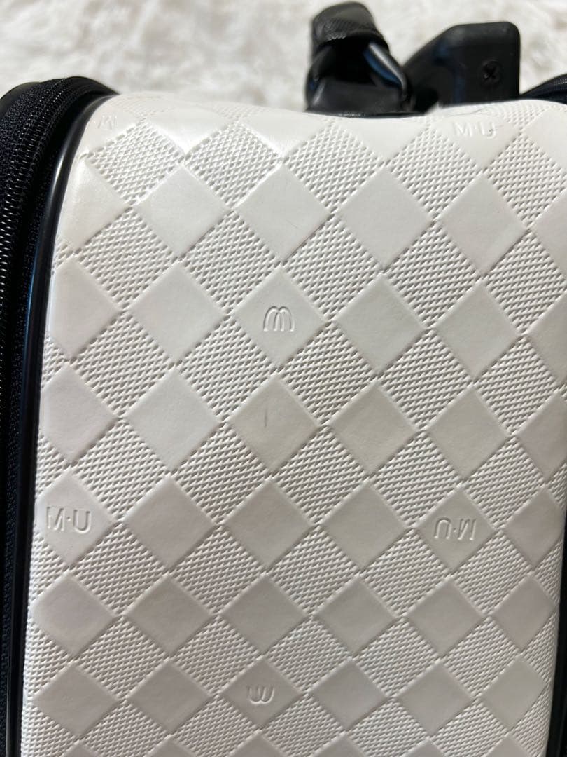 【美品】MU SPORTS キャリーケース シンプル ホワイト ミエコ ウエサコ