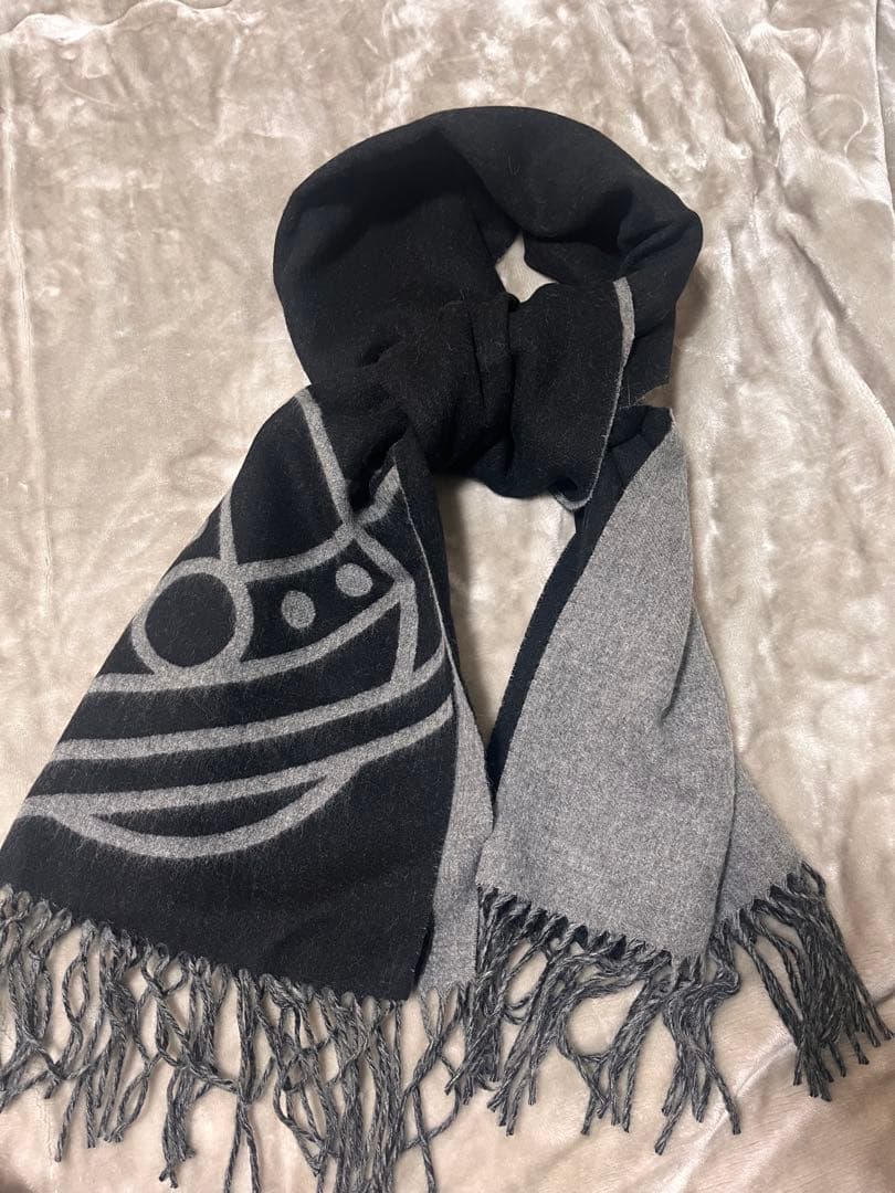 Vivienne Westwood マフラー　ブラック　グレー
