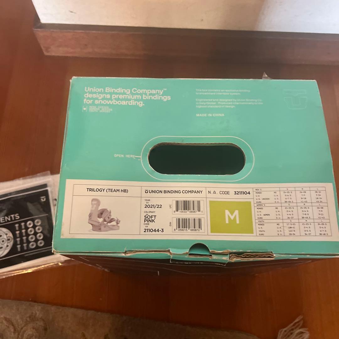 UNION TRILOGY スノーボード　ビンディング トリロジー　ピンク