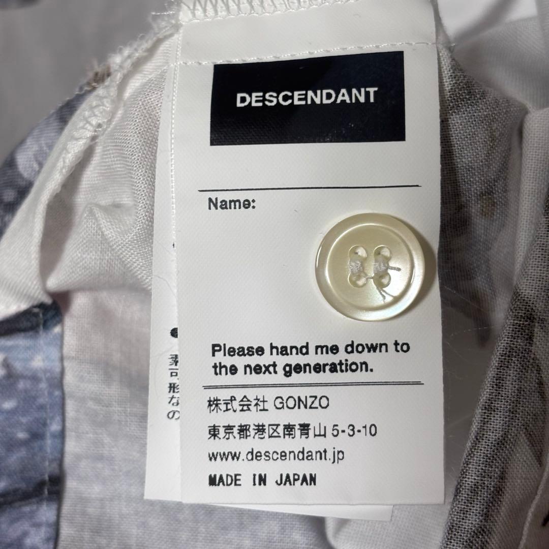 希少　25SS DESCENDANT 半袖　オープンカラーシャツ　XL クジラ