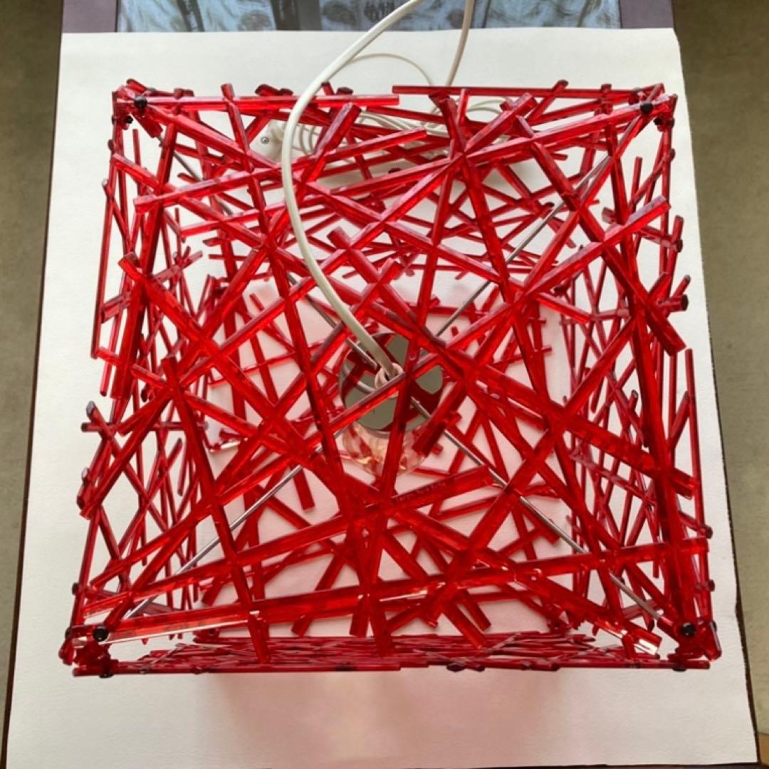 ドイツ製 Koziol社製 コジオル フロアライト スタンド 照明 赤色 レトロ