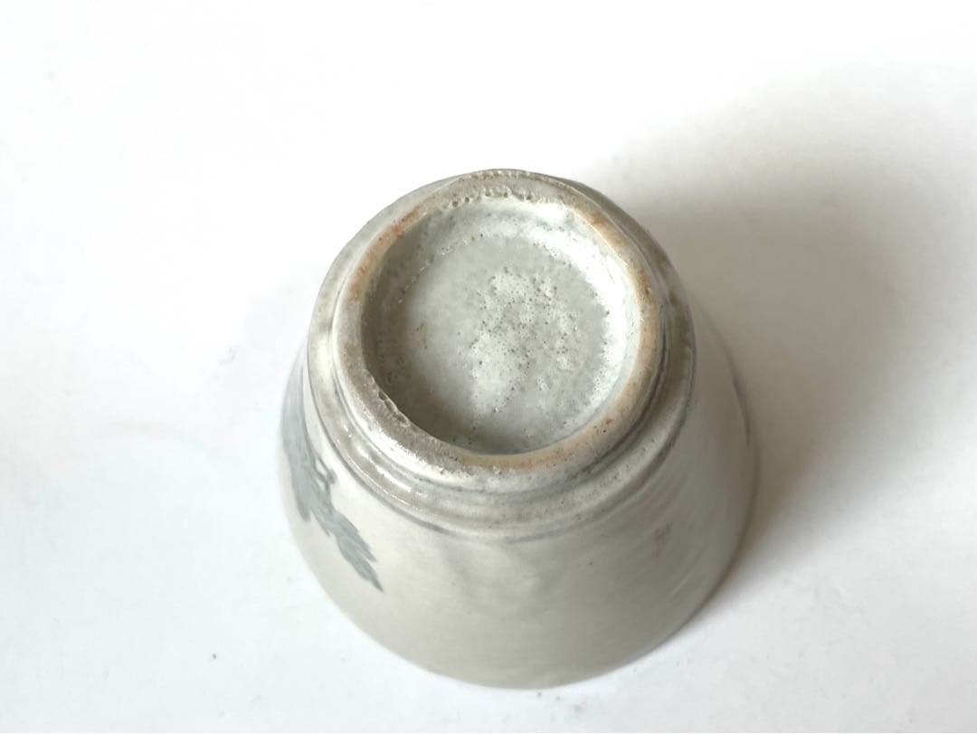 骨董　アンティーク　古伊万里　初期　蕎麦猪口　こんにゃく印判　菊文様　酒器