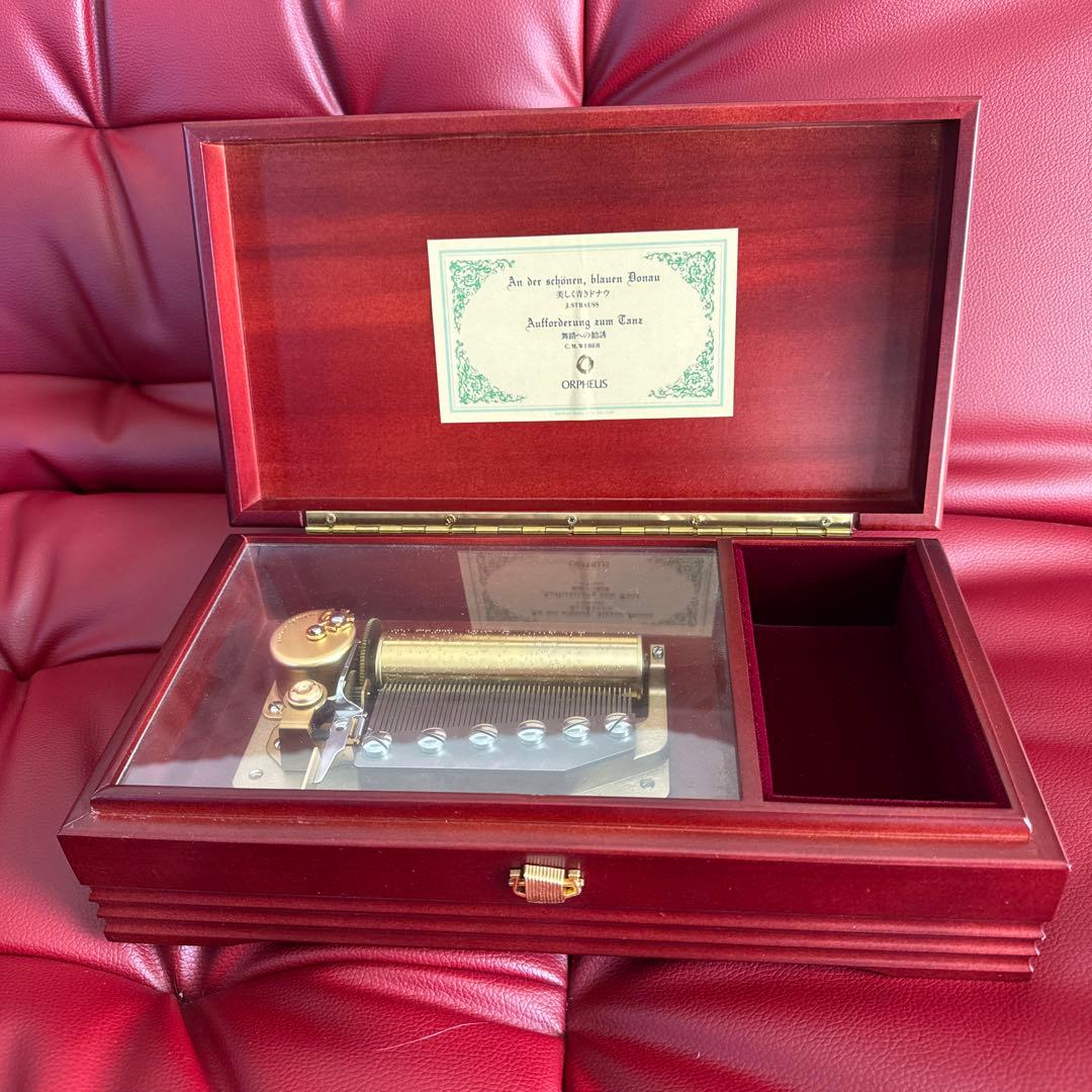 お値下げ　オルゴールORPHEUS 50弁　美しく青きドナウ、舞踏への勧誘　2曲
