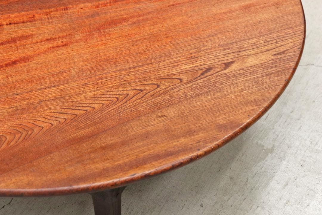 レトロ ちゃぶ台 円卓 円型 座卓 机 ローテーブル テーブル 無垢材 折り畳み