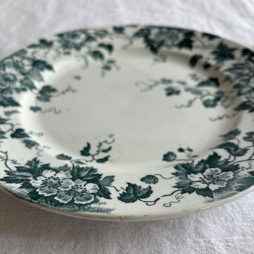 フランスアンティーク サンタマン Marion デザートプレート2枚セット