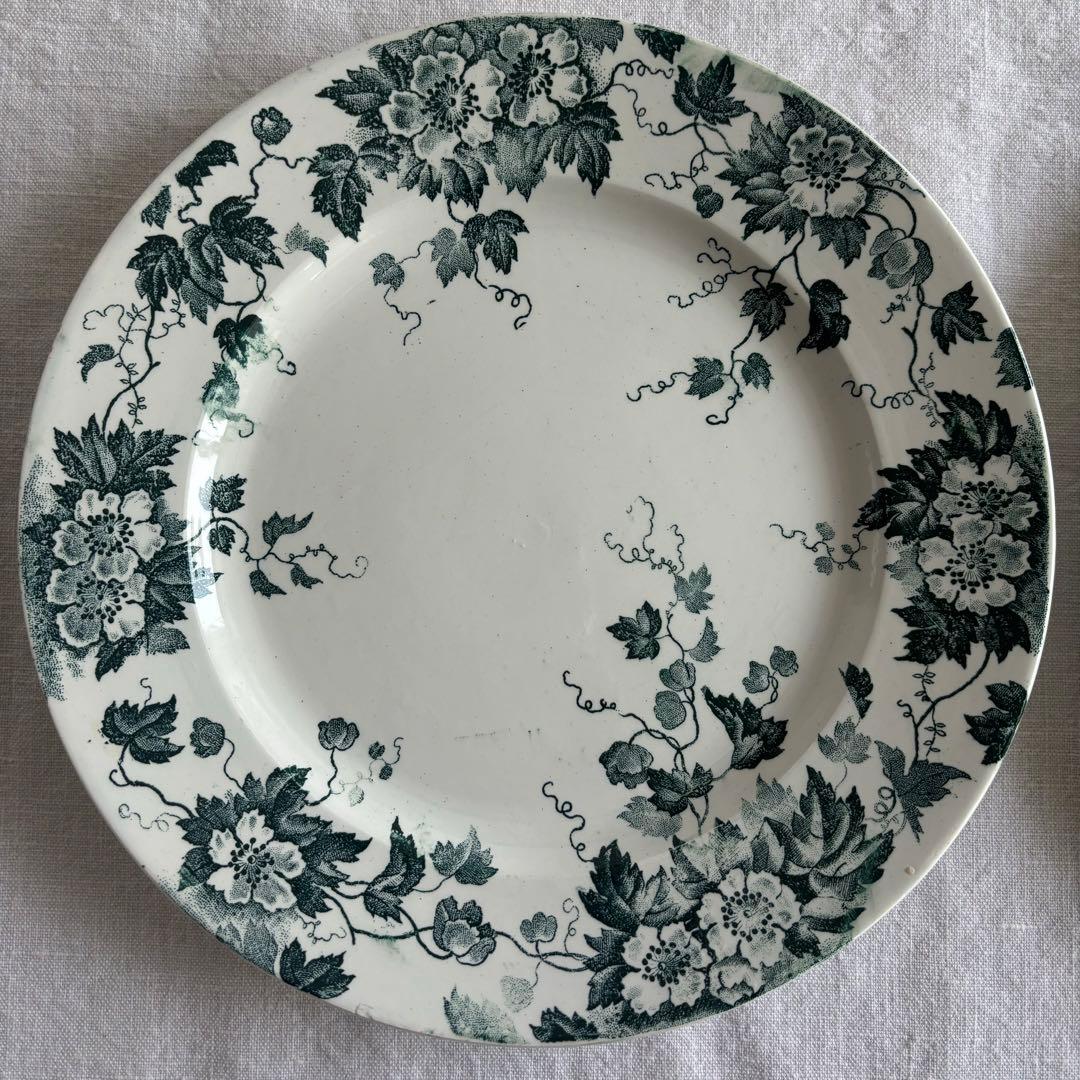 フランスアンティーク サンタマン Marion デザートプレート2枚セット