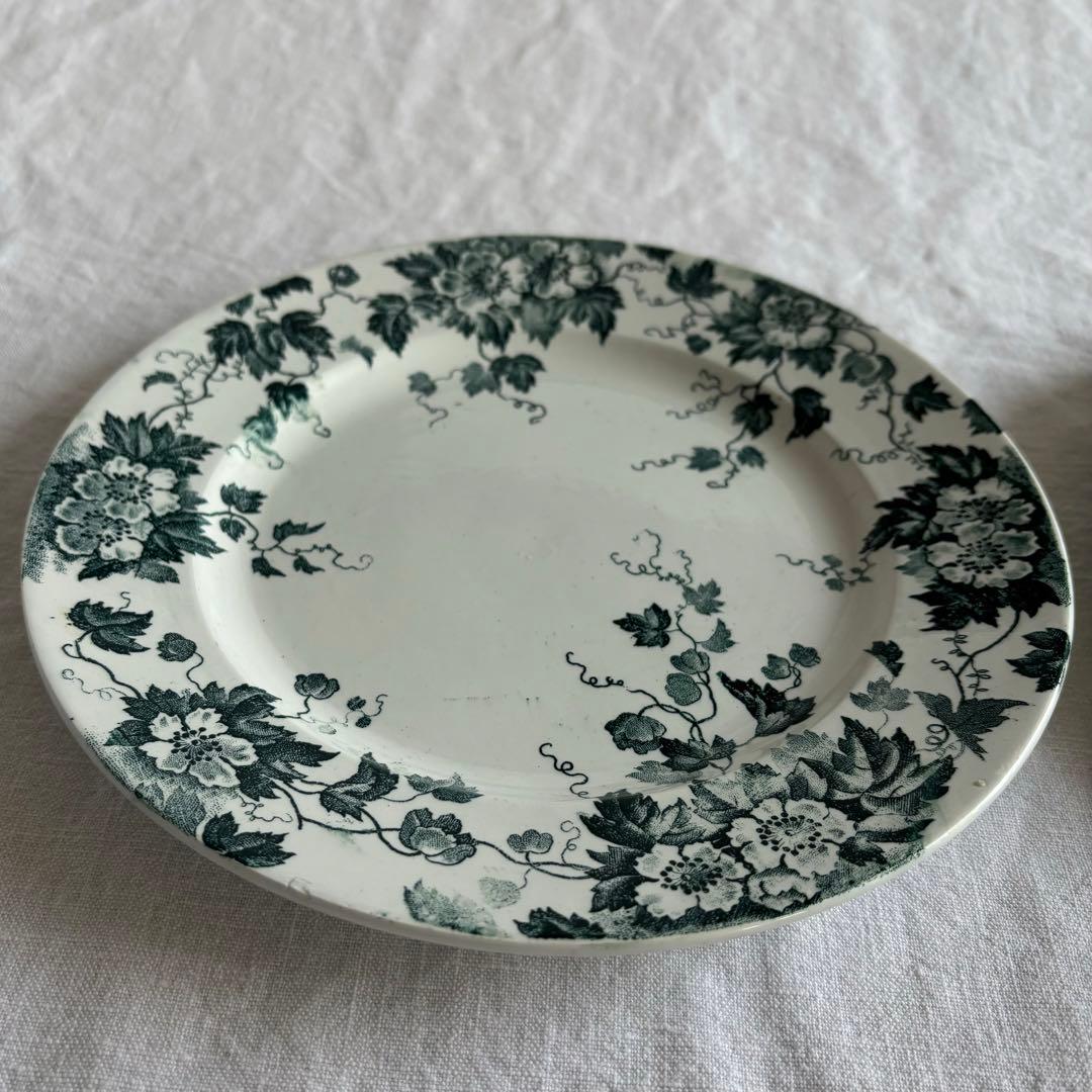 フランスアンティーク サンタマン Marion デザートプレート2枚セット