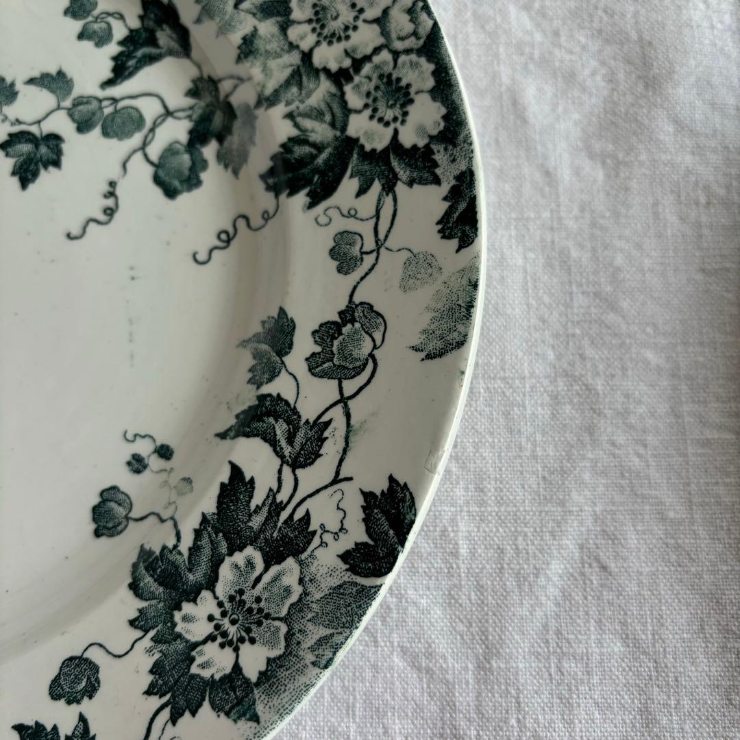 フランスアンティーク サンタマン Marion デザートプレート2枚セット