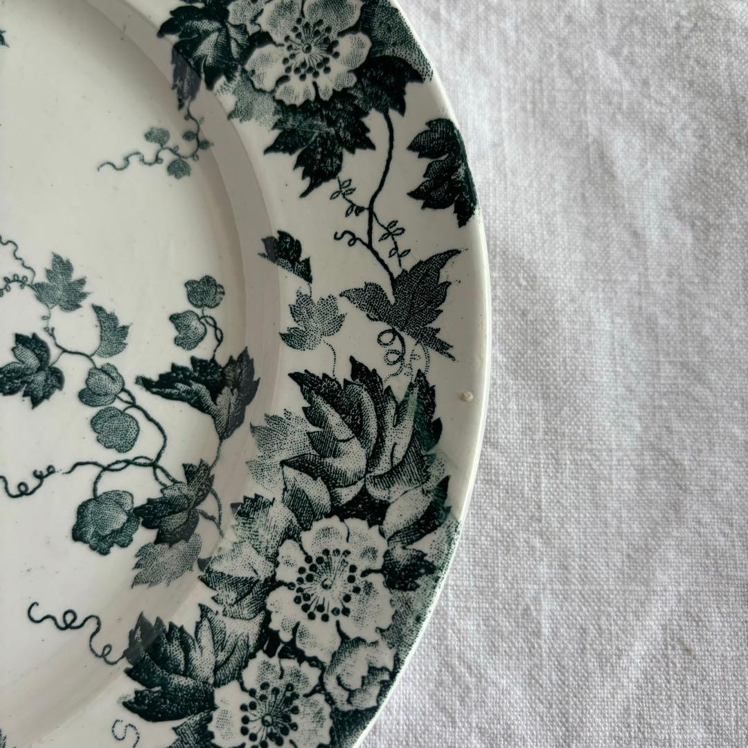 フランスアンティーク サンタマン Marion デザートプレート2枚セット