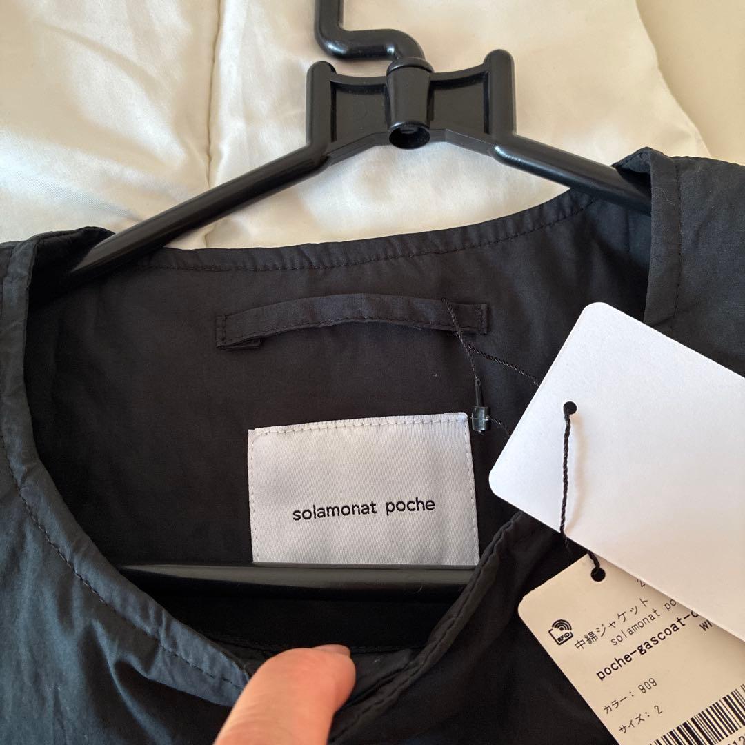 【未使用タグ付き】ソラモナポッシェ　ガスコート　ロング　ダウンジャケット　黒