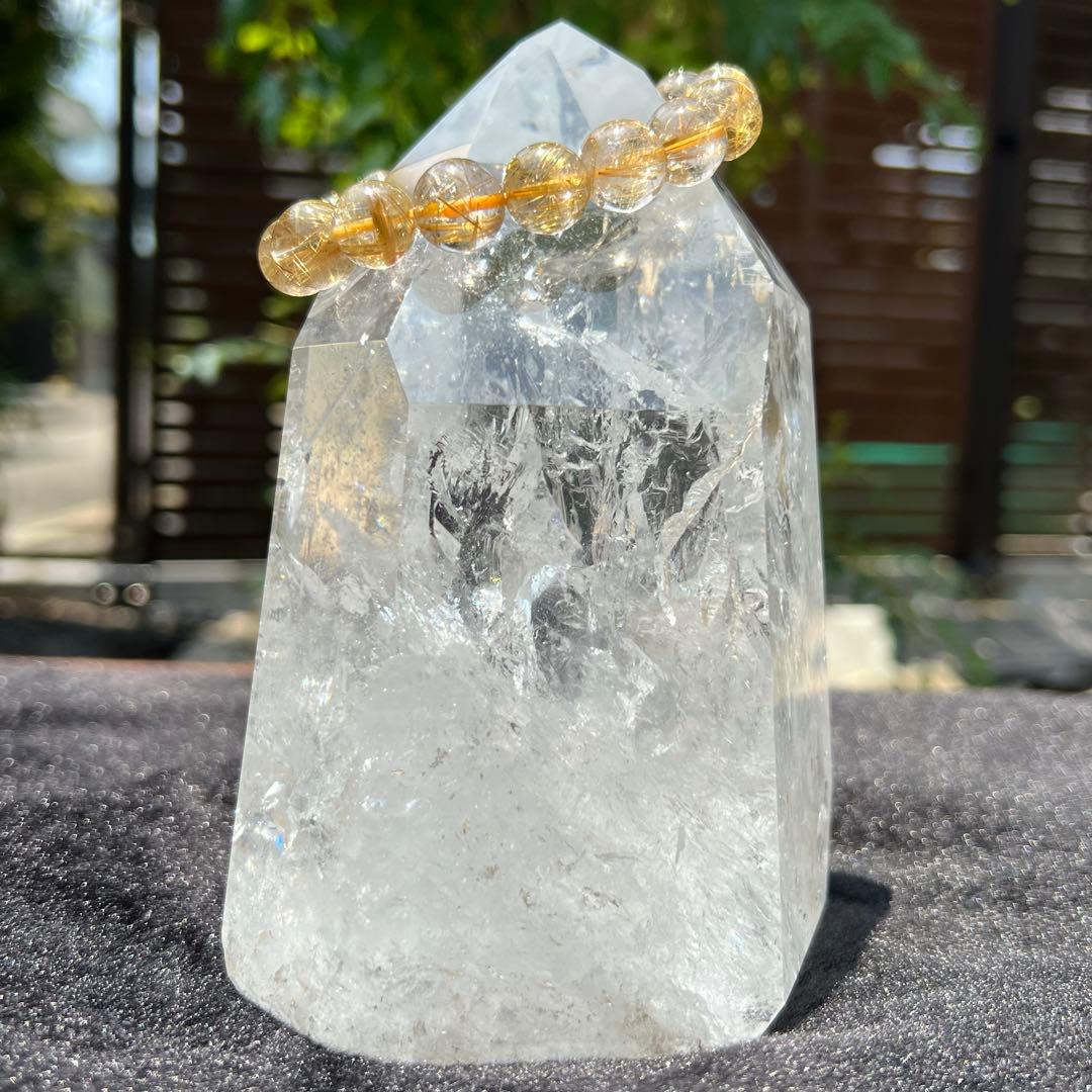 ✳️☆幻宝☆極品極上ハイパワー水晶☆レインボー レムリアンシード 六角柱 天然石